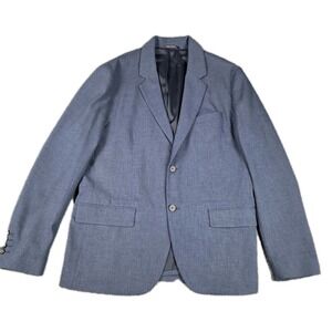 Bluffworks Blazer Men 42R Blue Presidio Classic Fit Stretch Sport Coat Jacket